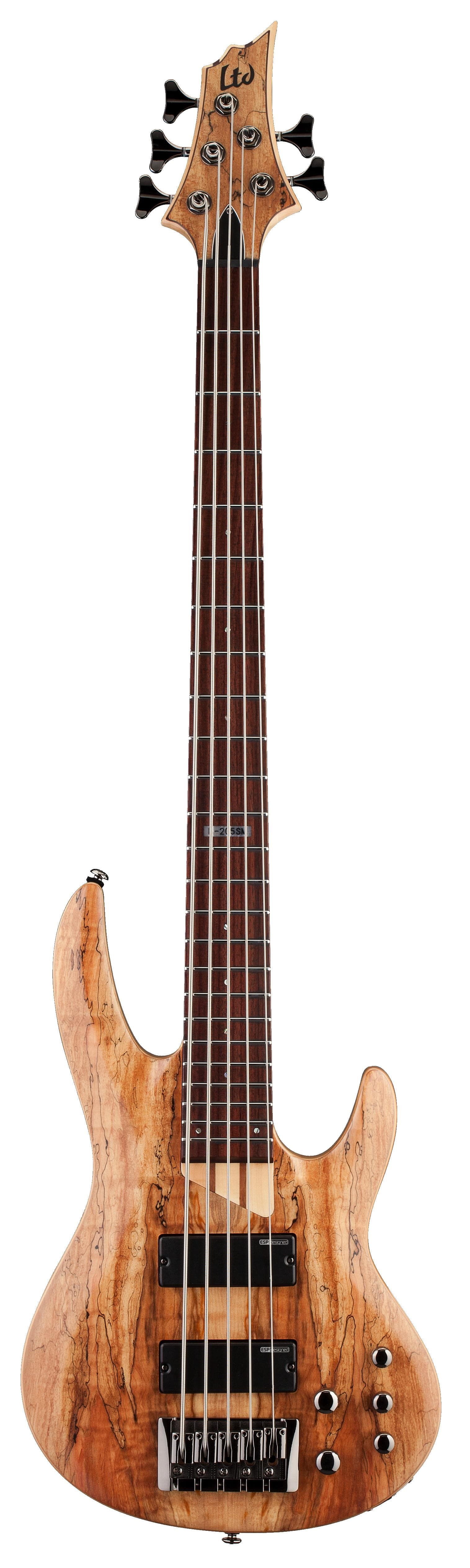 LTD B-205 Spalted Maple 5-String Electric Bass