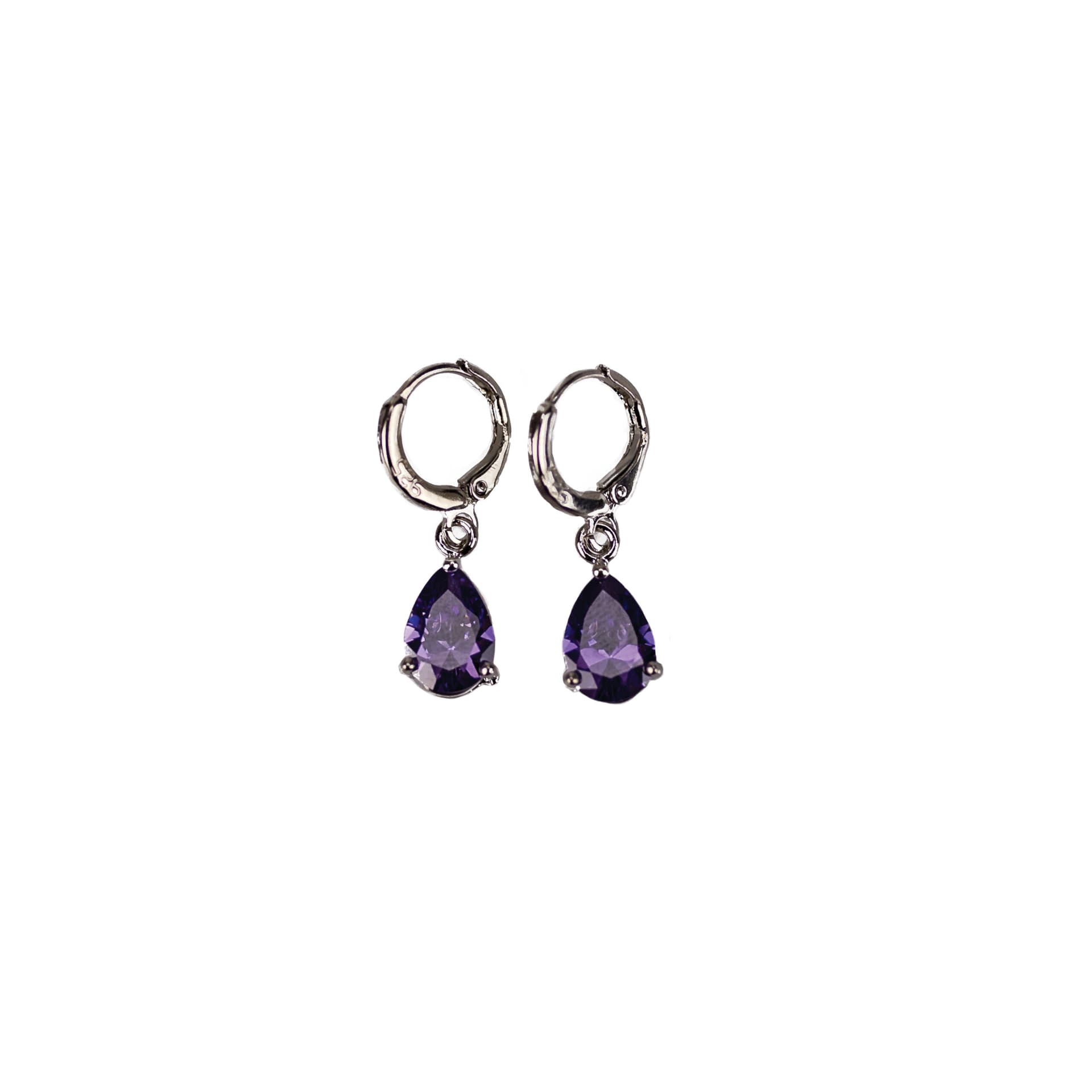 Amethyst Teardrop Earrings
