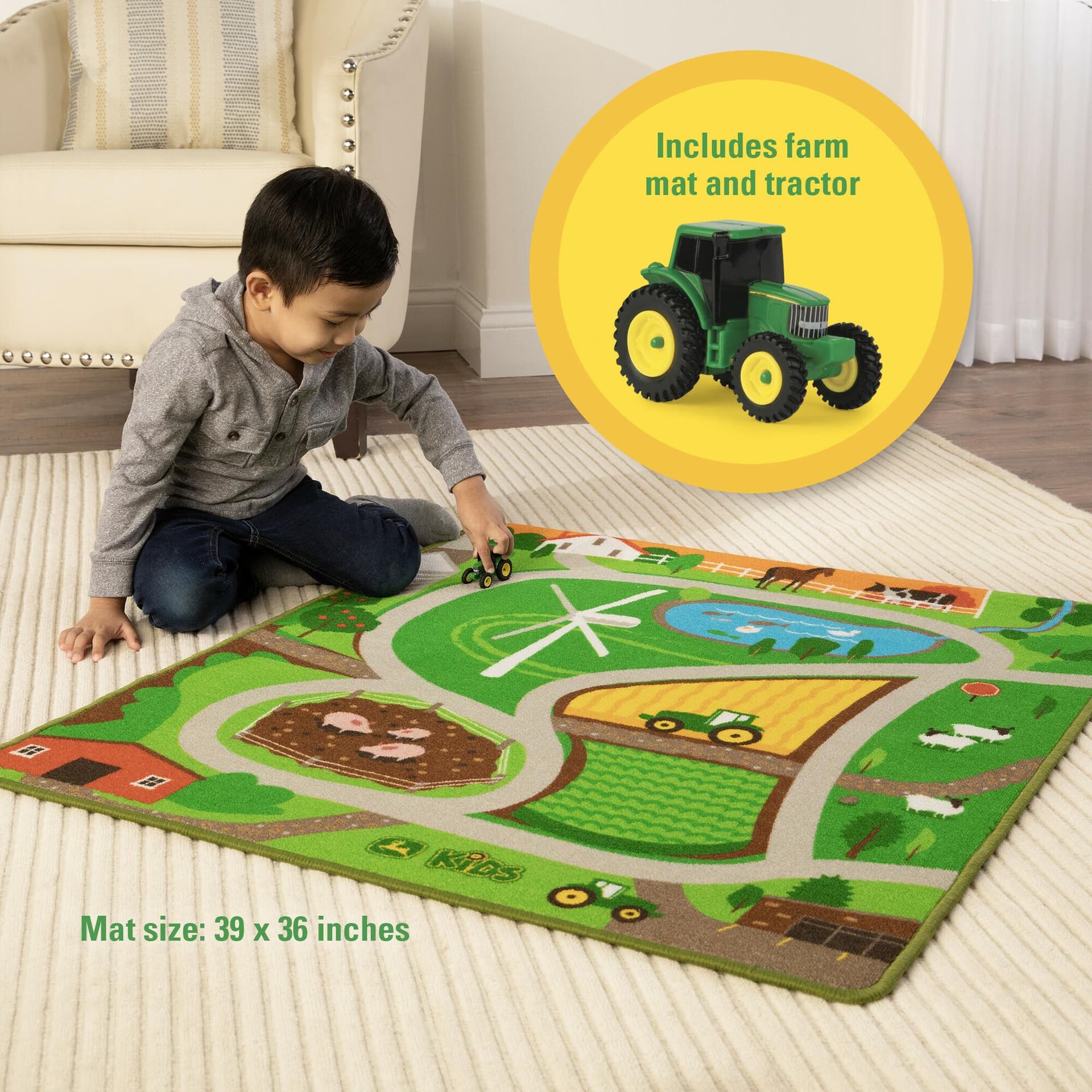 John Deere Rug Playmant