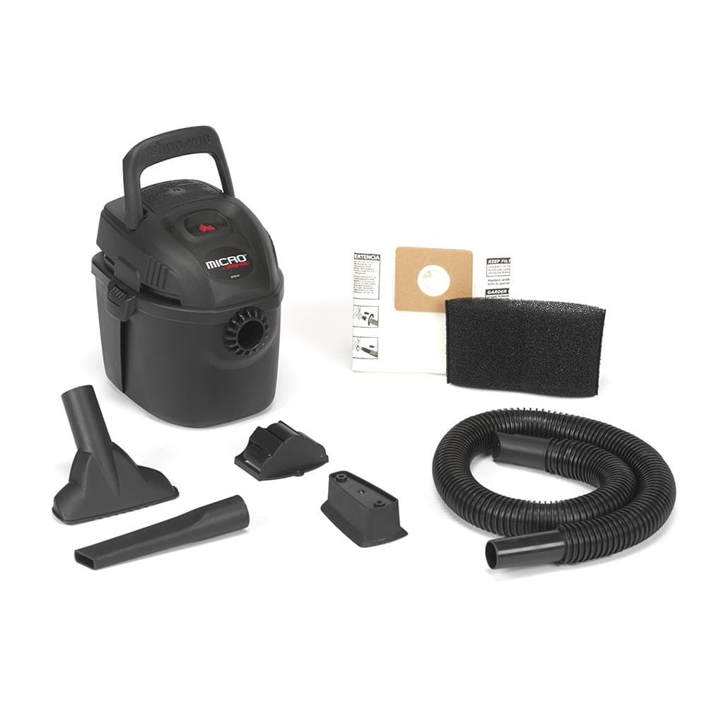 The Shop-Vac 1.0 Gallon Poly / 1.0 PHP Wet / Dry Vacuum