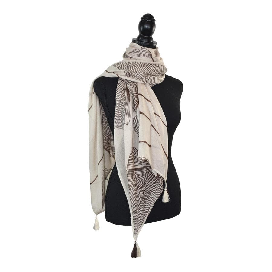 Ginko Floral Scarf