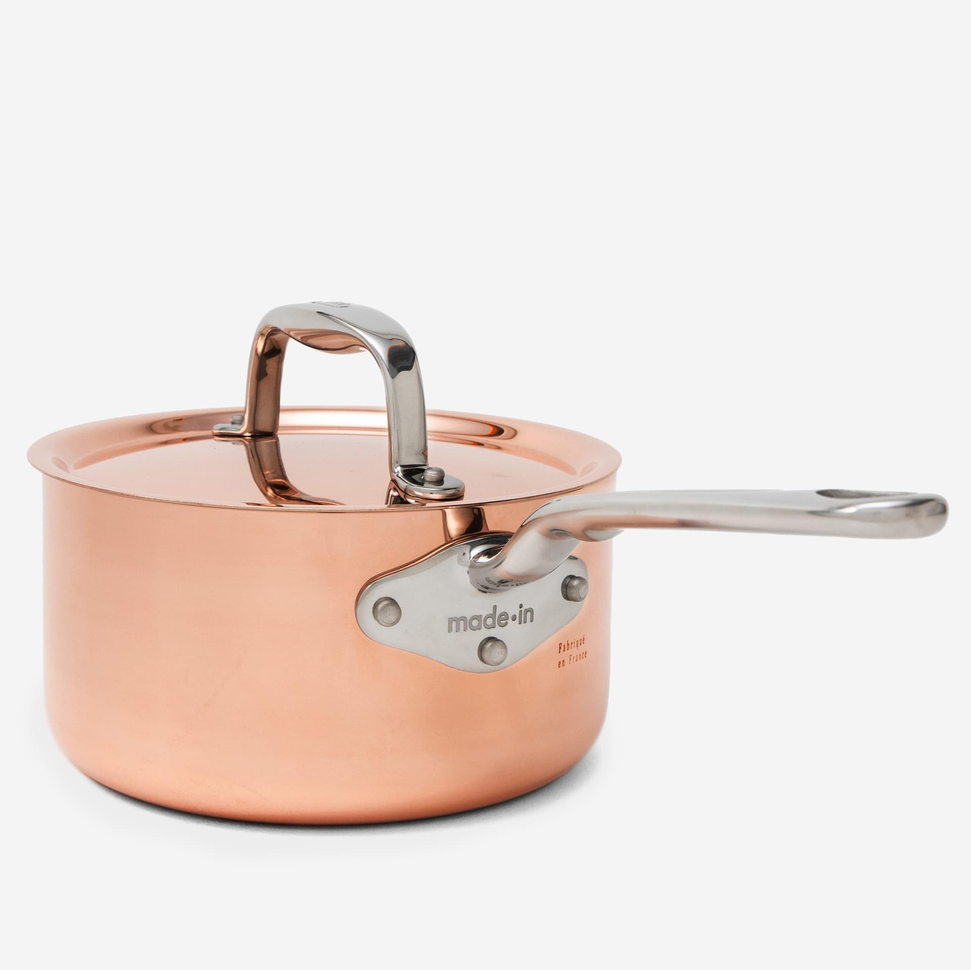 1.9 Qt Copper Saucepan w/Lid