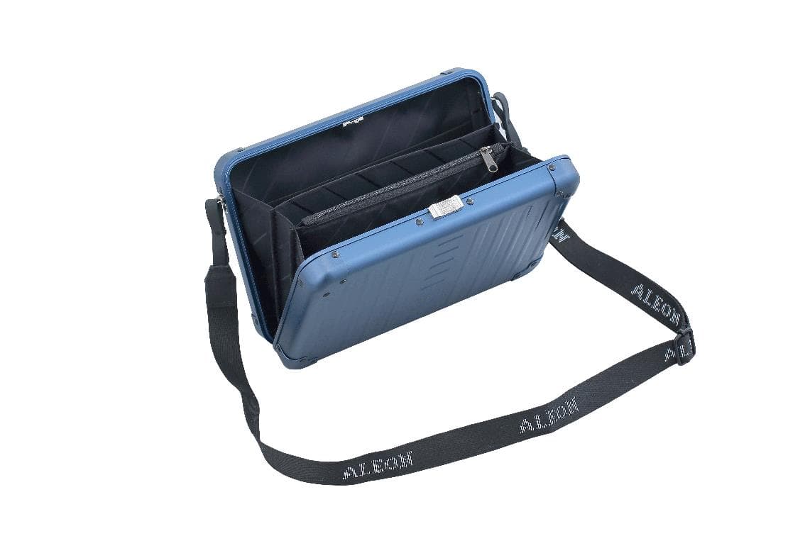 ALEON ALUMINUM LARGE CROSSBODY- SAPPHIRE