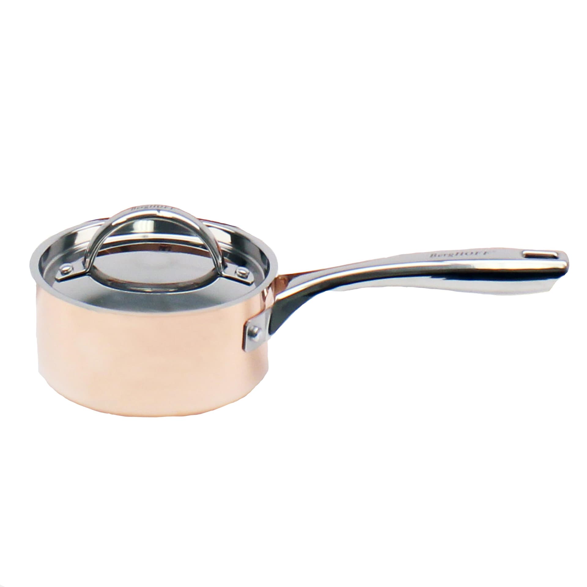 Copper Tri-Ply 7" Cov Saucepan, Polished
