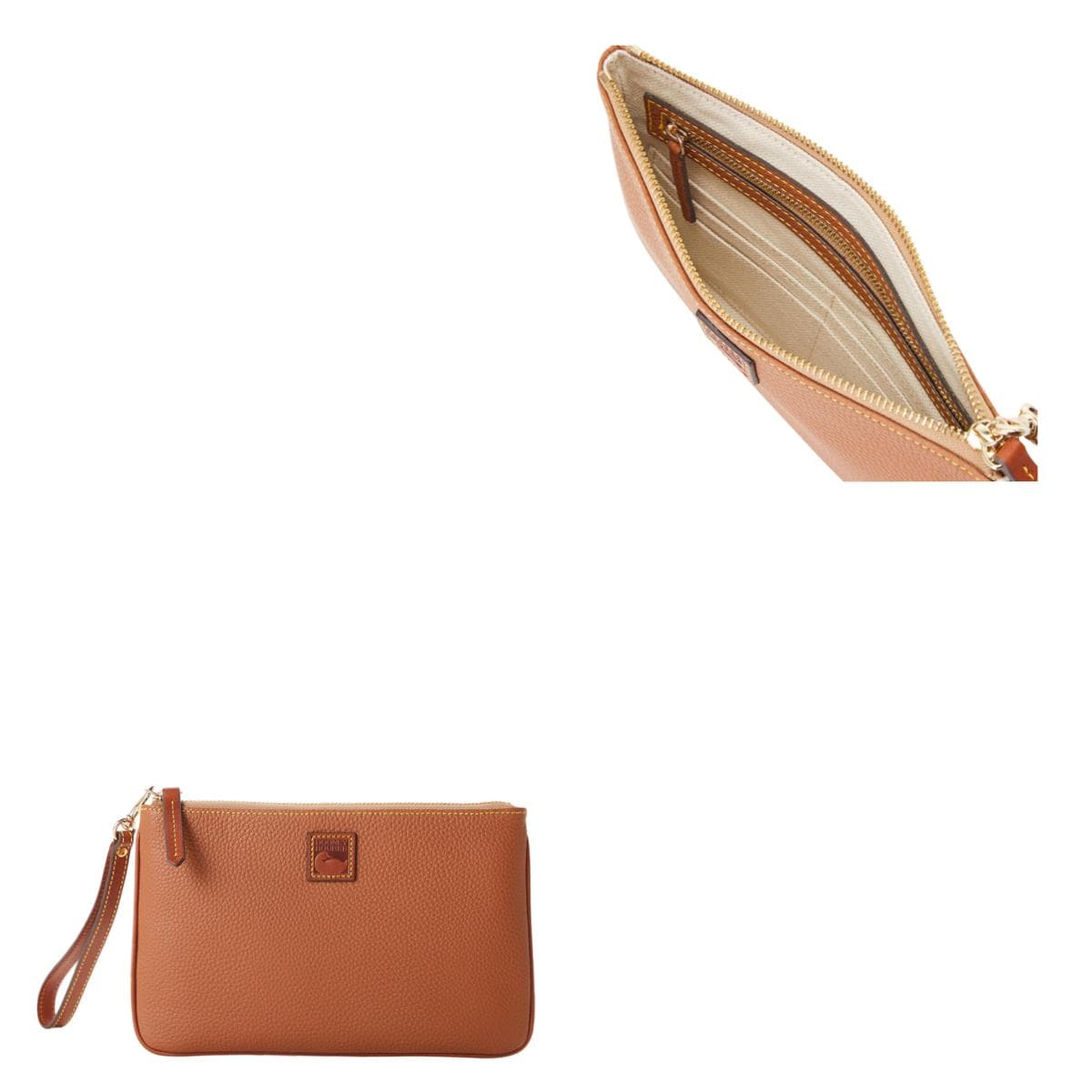 Pebble Grain Large Wristlet
