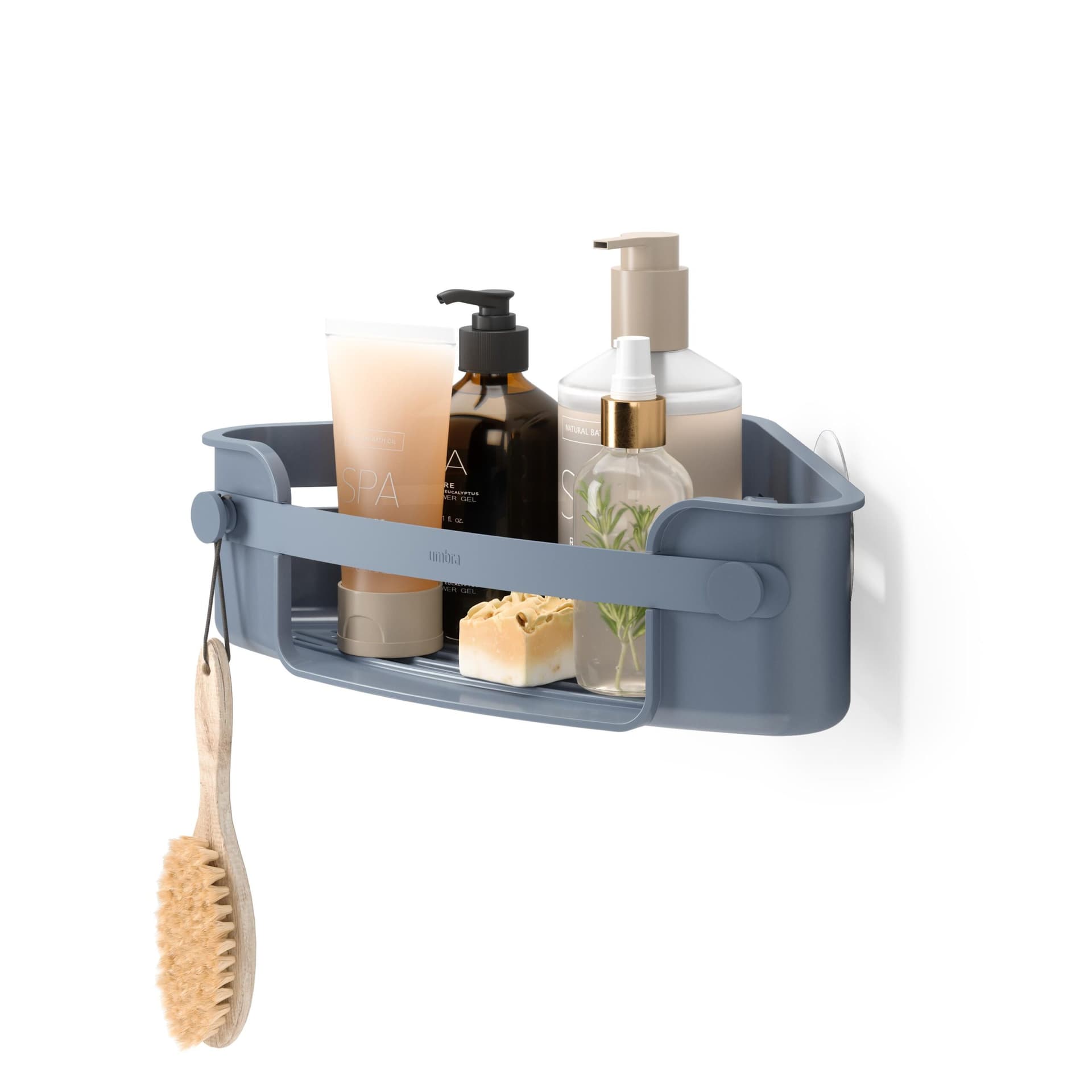 Flex Adhesive Corner Bin Slate Blue