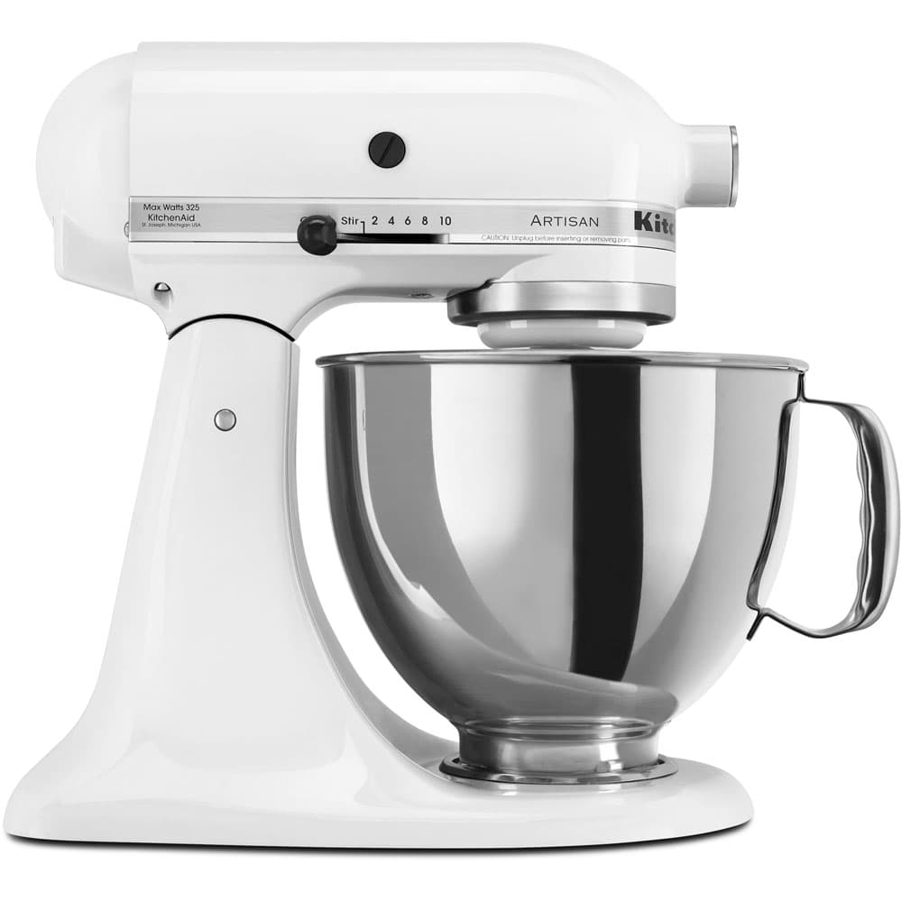 Artisan Series 325-Watt Tilt-Back Head Stand Mixer in White