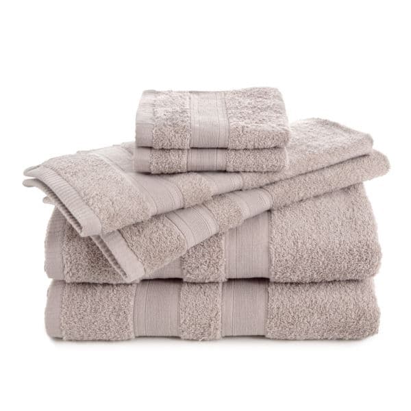 Solid Low Lint 6-Pack Towel Set Size Towel Set