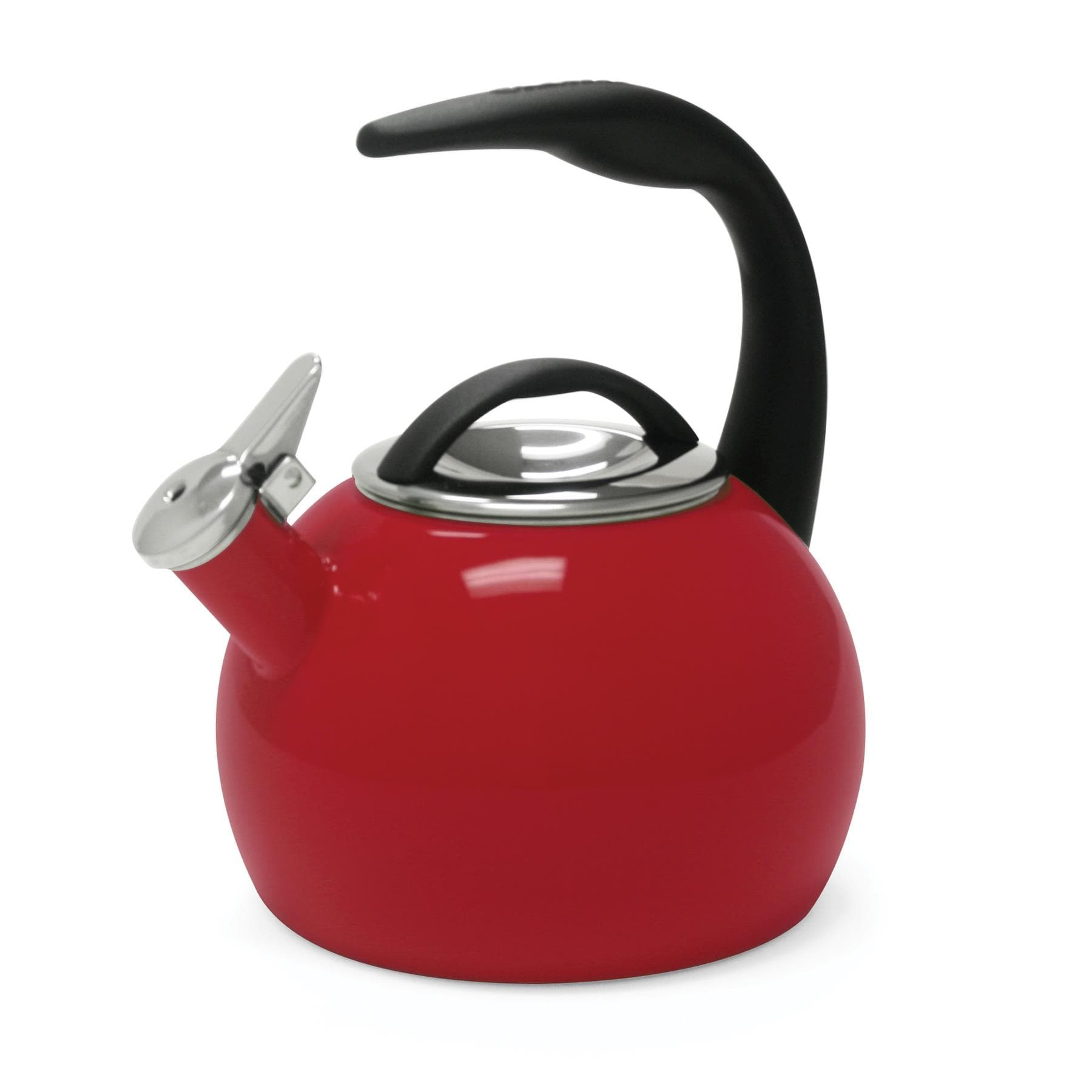 Enamel-On-Steel Anniversary Teakettle Red