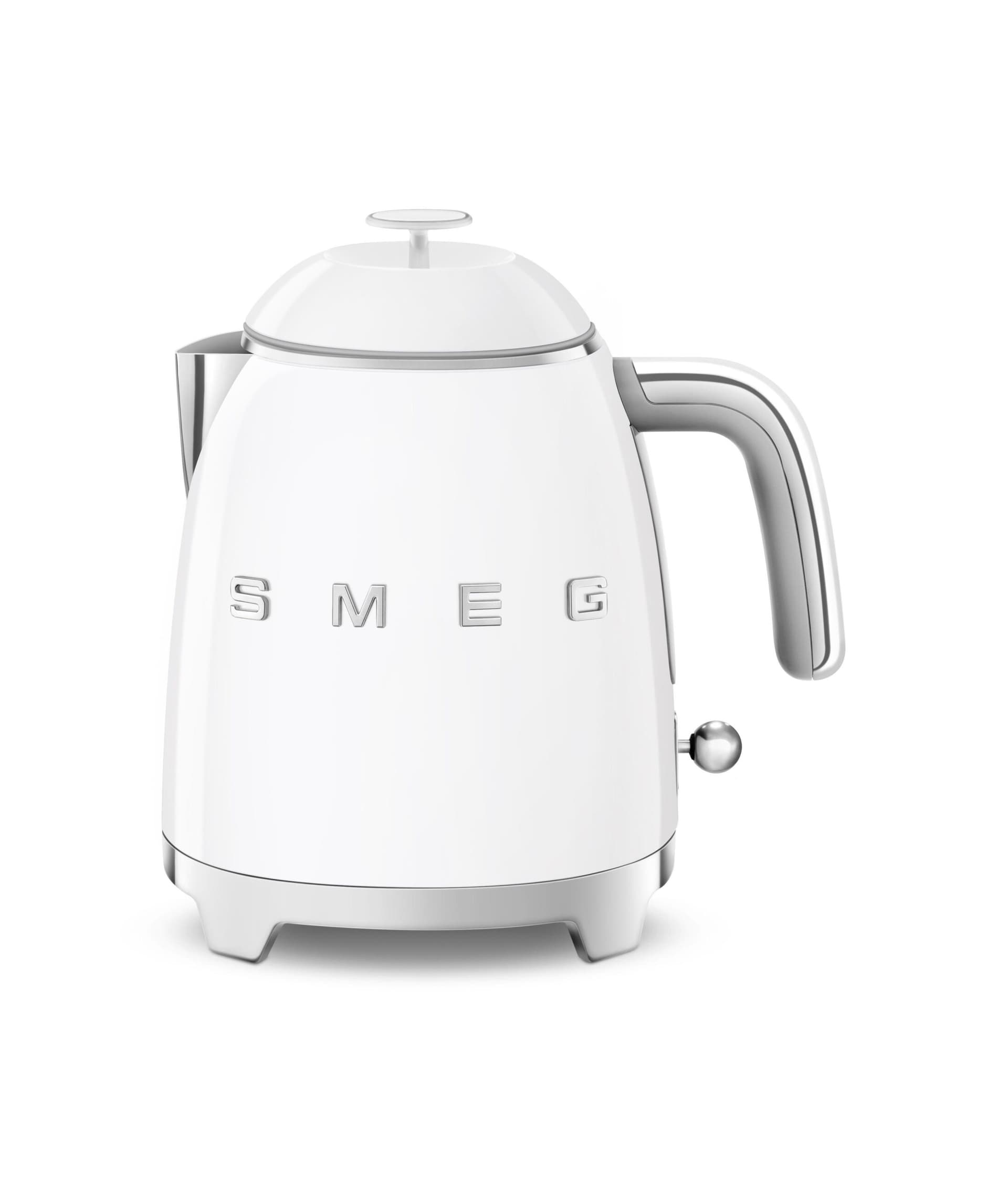 50's Retro-Style Electric Mini Kettle White
