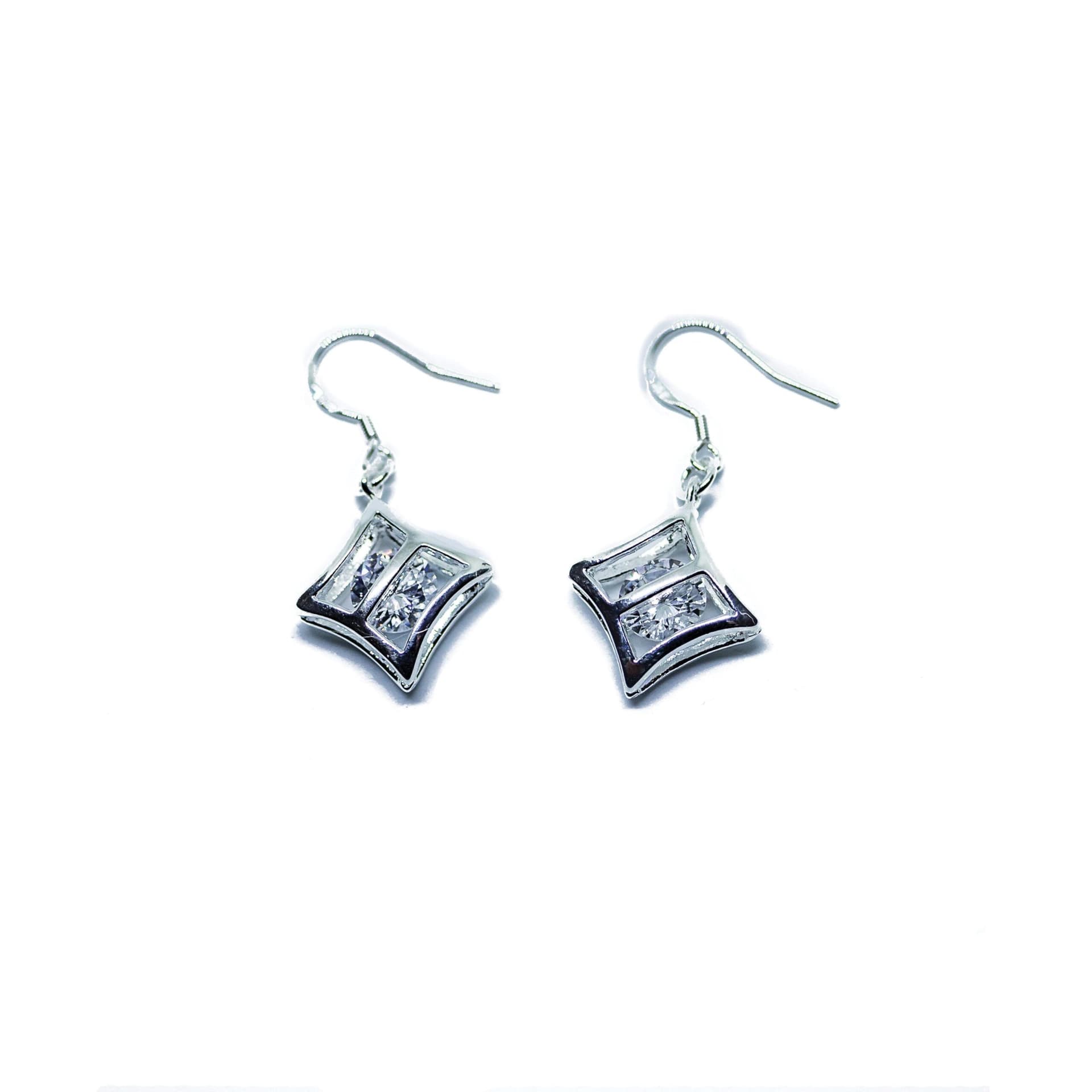 CZ Cage Earrings