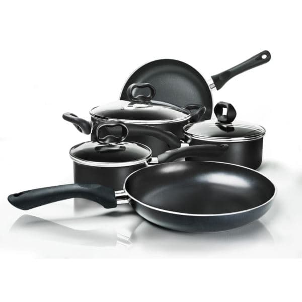 Ecolution Evolve Ceramic 8pc Cookware Set Black
