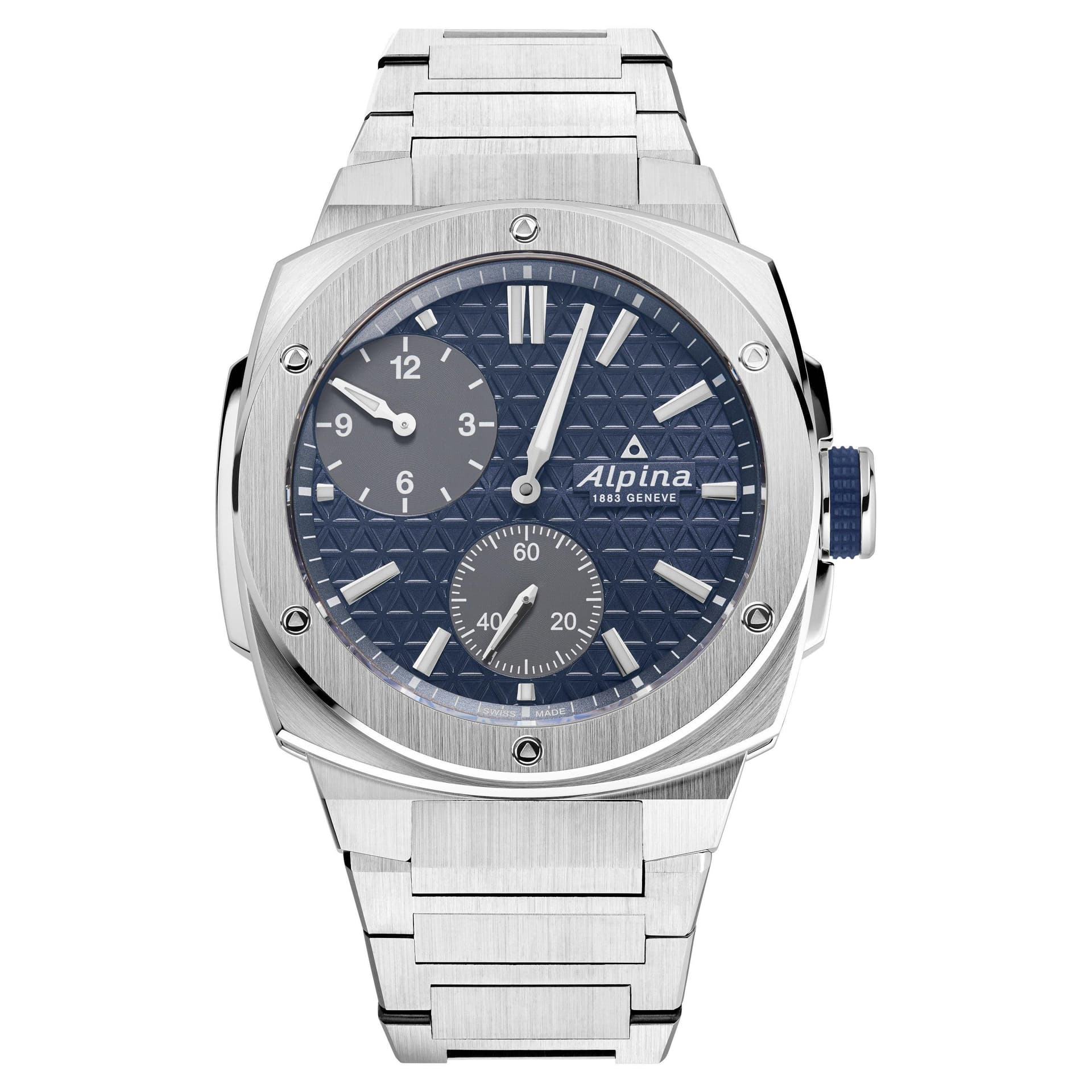 Men's Alpiner Extreme Regulator Automatic Stainless Steel Watch Navy Dial