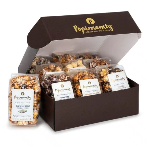 Popinsanity 10pk Popcorn Gift Box - 10 Flavors