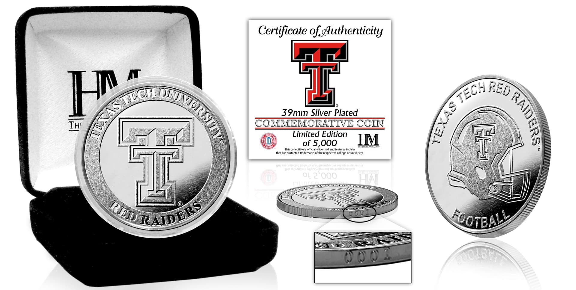 Texas Tech University Red Raiders Silver Coin