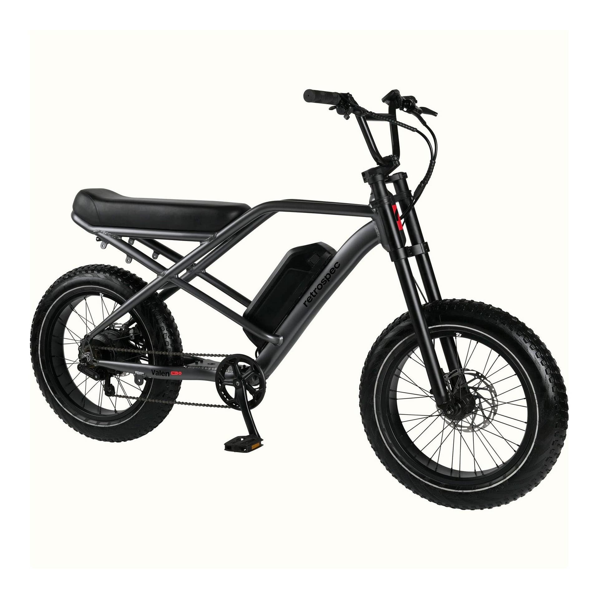 Valen Rev 3 20" Electric Fat Tire Bike Matte Graphite