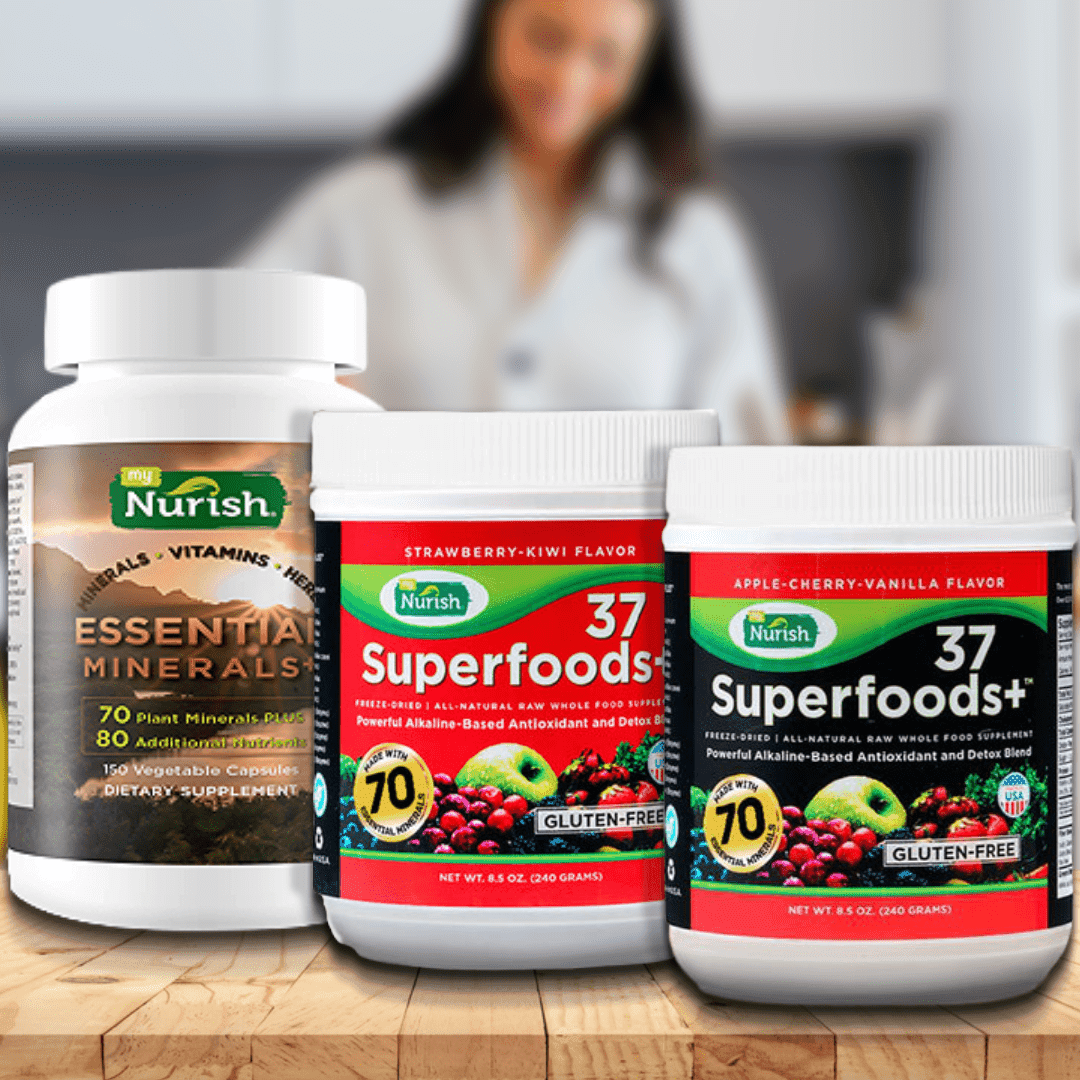 BODY CLEANSE MAX - Cell Recovery, Enhanced Metabolism, Electrolyte, Body Cleanse & Nourishment (Save $20) - ONE Strawberry Kiwi ONE Apple Cherry Vanilla & ONE Essential Minerals+ (