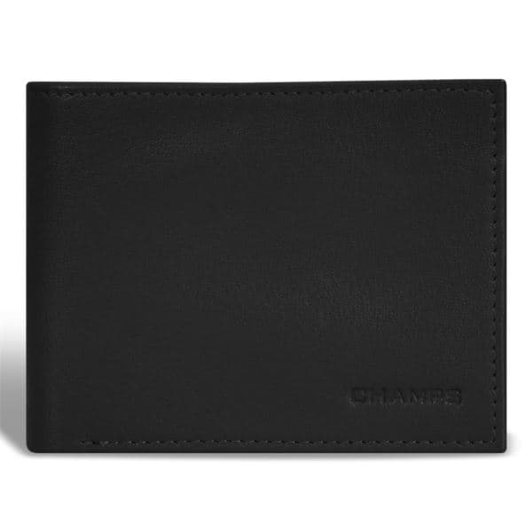 Onyx Leather Center Wing Wallet Size 4.25"x3.5"