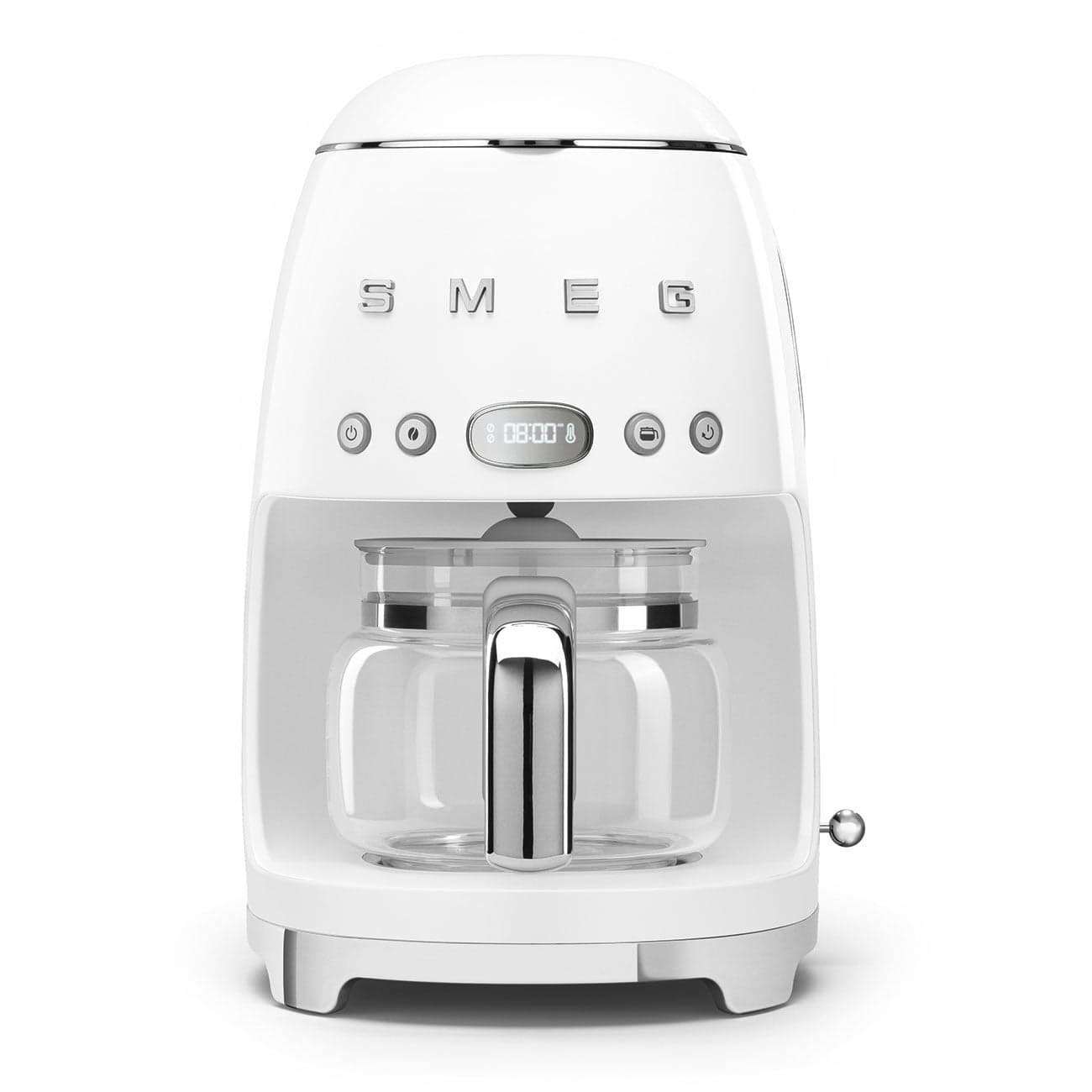 Retro-Style Drip Coffee Machine (10 Cups) - White