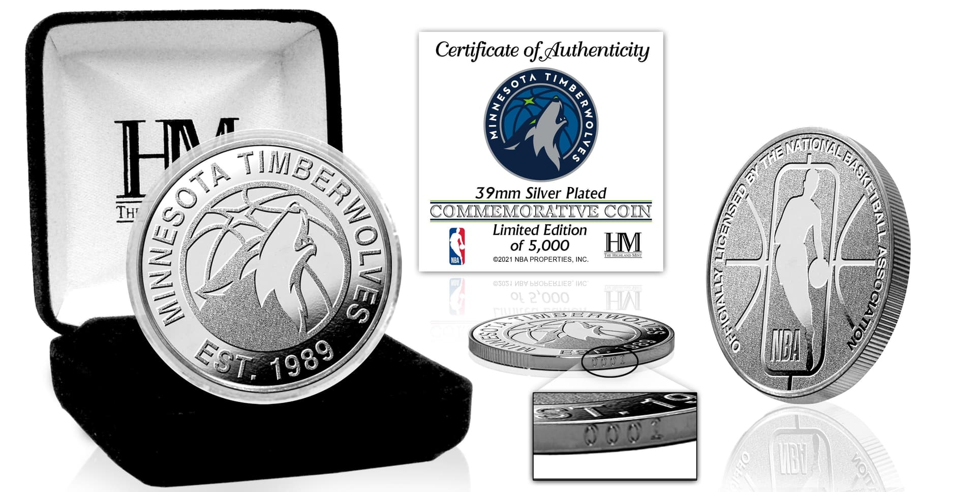 Minnesota Timberwolves Silver Coin