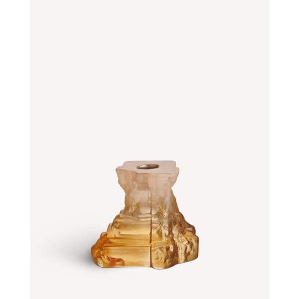 Rocky Baroque Candlestick Amber Haze Small