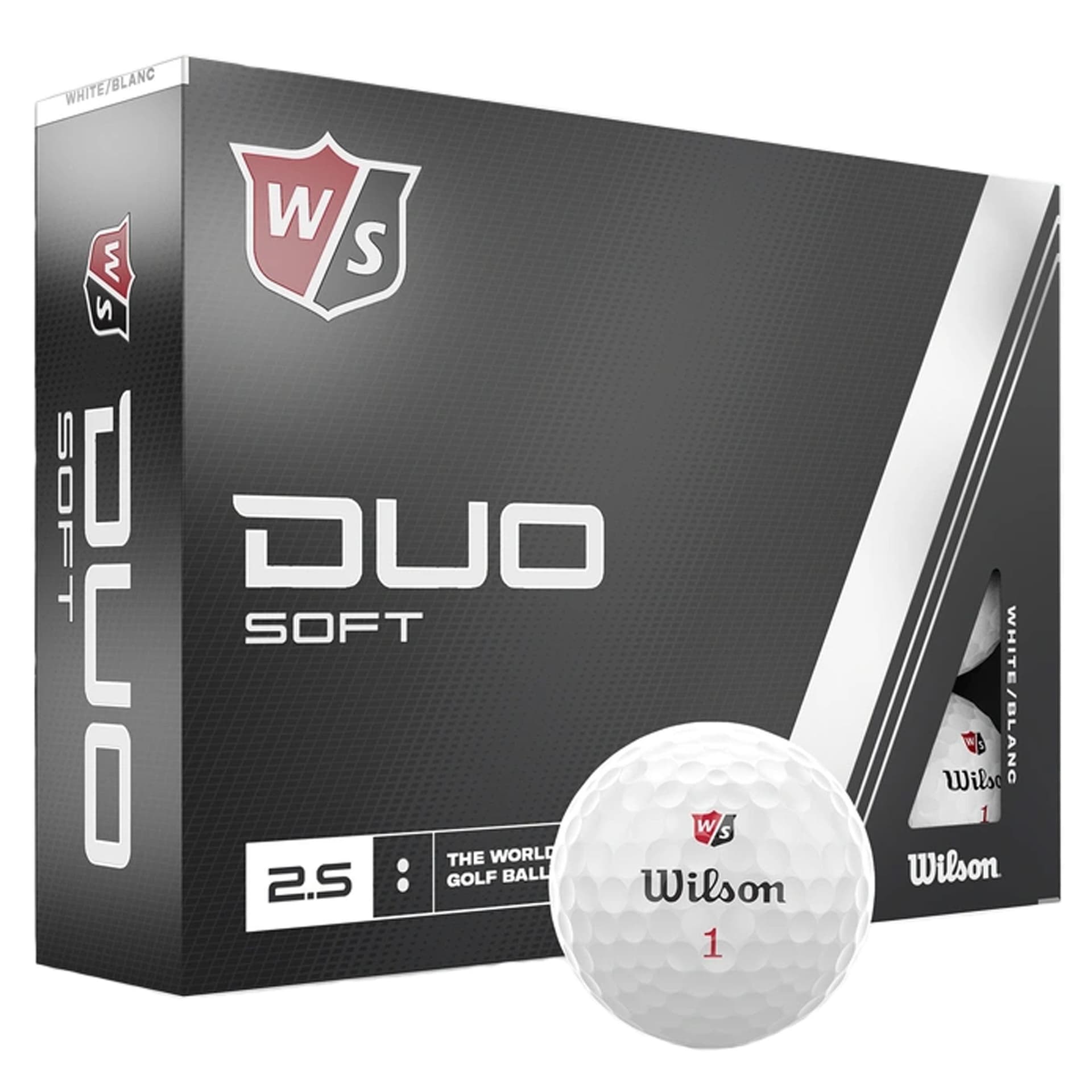 Wilson Duo Soft 2023 White Golf Balls - 1 Dozen