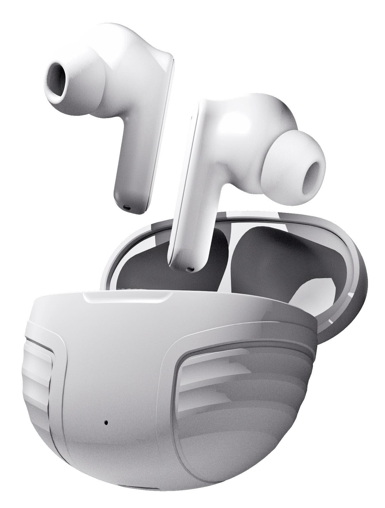 Bluetooth Earbuds w/ Oval Ridged Case