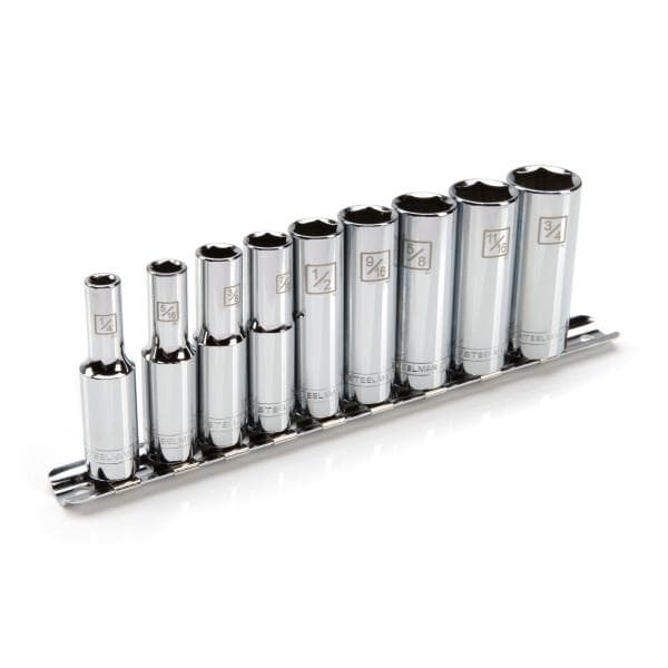 Steelman 9-Piece 3/8" Drive Deep 6-Point SAE Socket Set