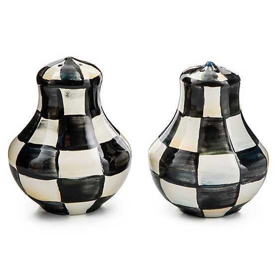 Sky Check Salt & Pepper Shakers