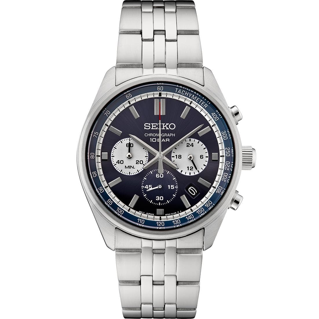 Essentials SS Chronograph Blue Dial
