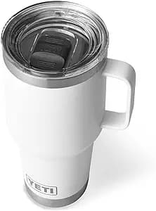 Yeti Rambler 30 oz Travel Mug, White w Magslider Lid