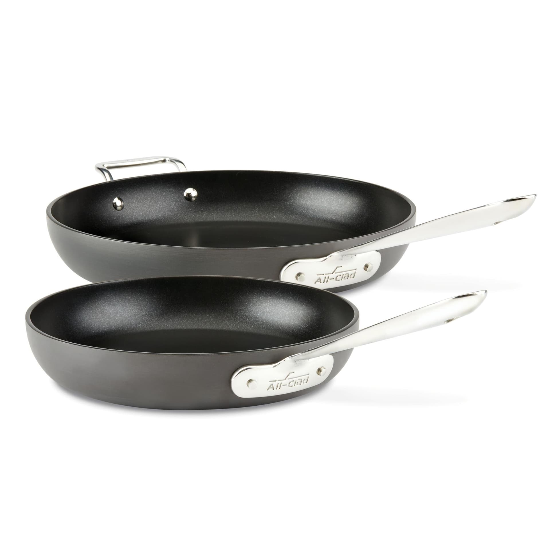 HA1 Non-Stick Hard Anodized 2-Piece Fry Pan Set- 10/12-inch