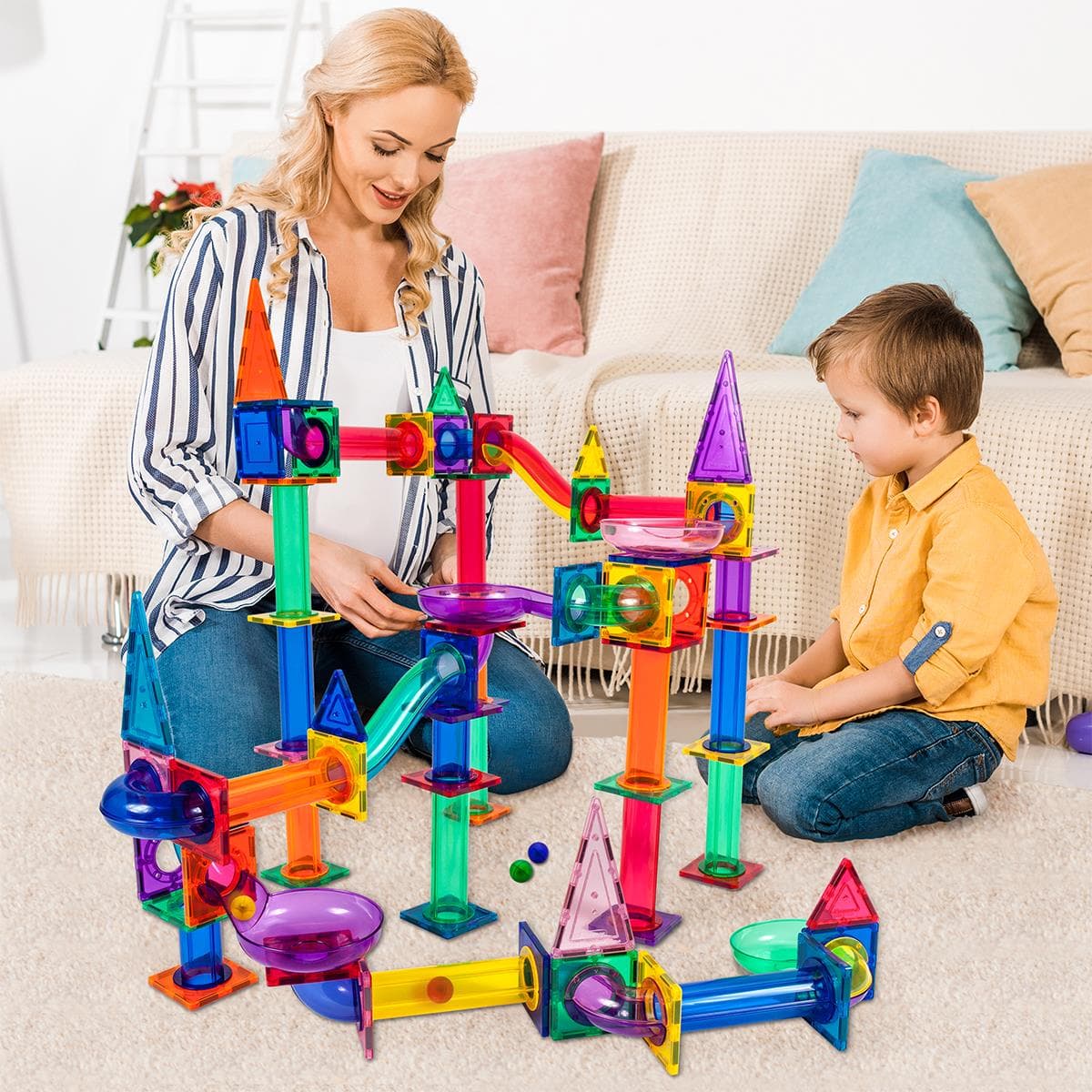 150 Pieces Marble Run Building Blocks