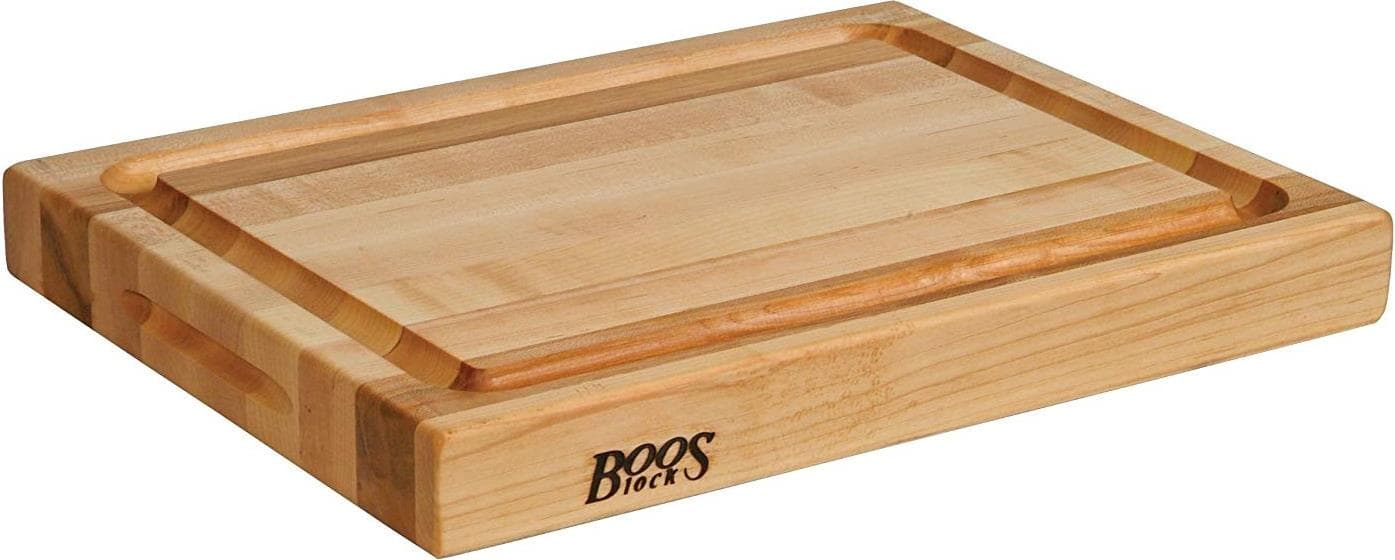 Maple Reversible Cutting Board with Groove, 20'' x 15'' x 2.25''