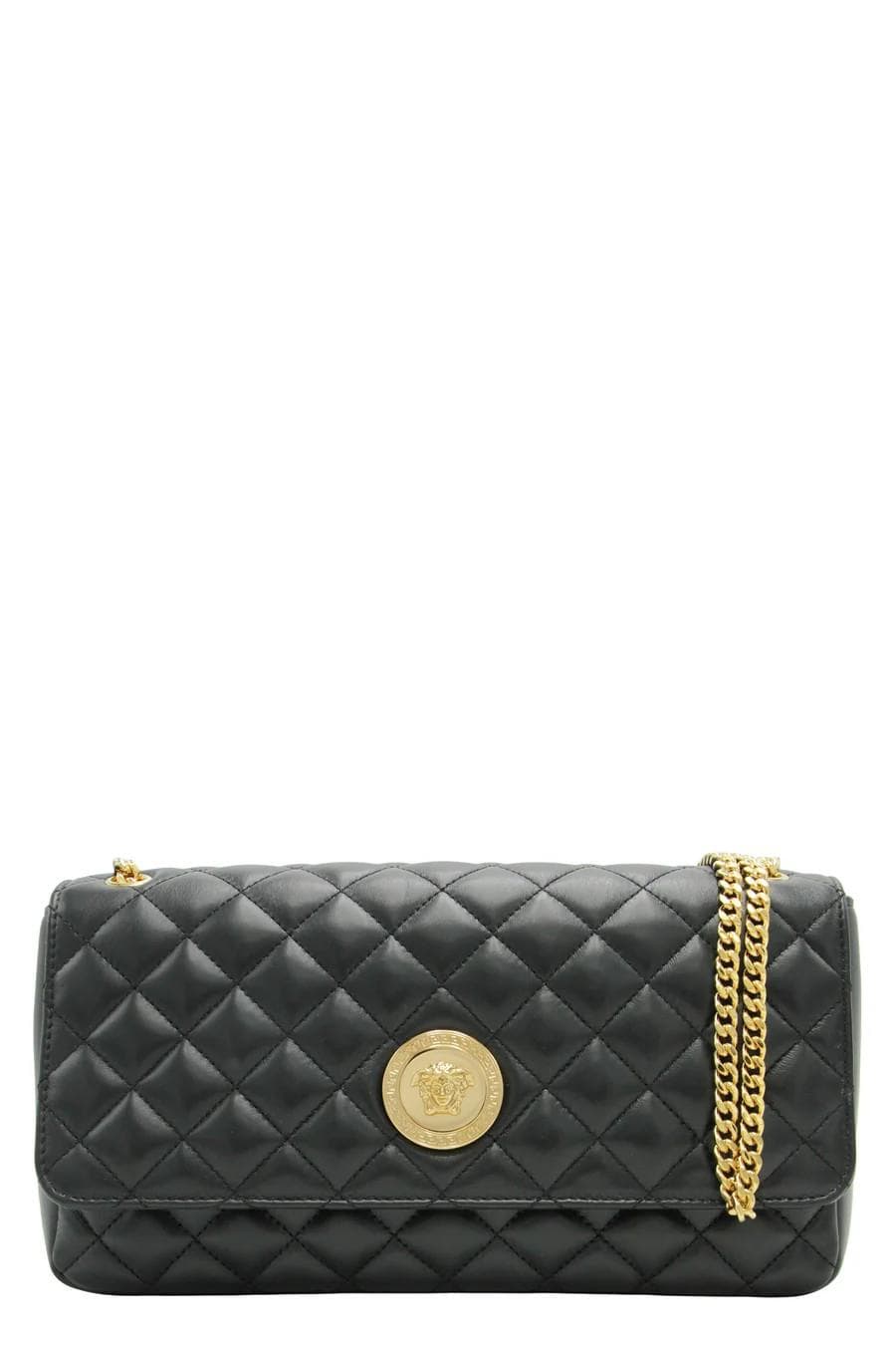 Greca Goddess Leather Crossbody Bag