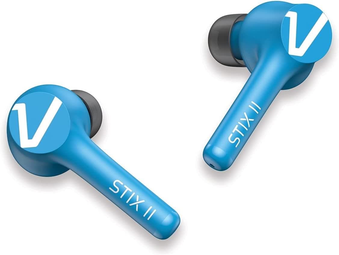 Veho Stix II True Wireless Bluetooth Earphones - Aqua Blue