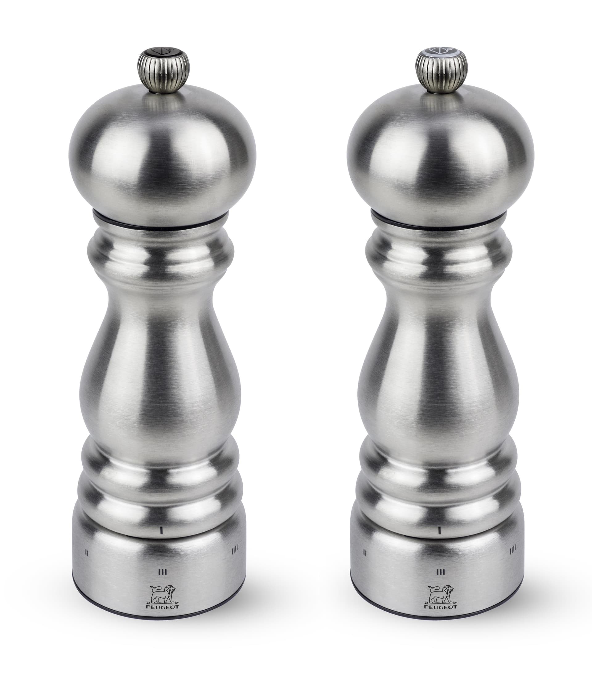 Paris Chef U'Select 18cm Manual Salt and Pepper Mill Duo - Stainless Steel