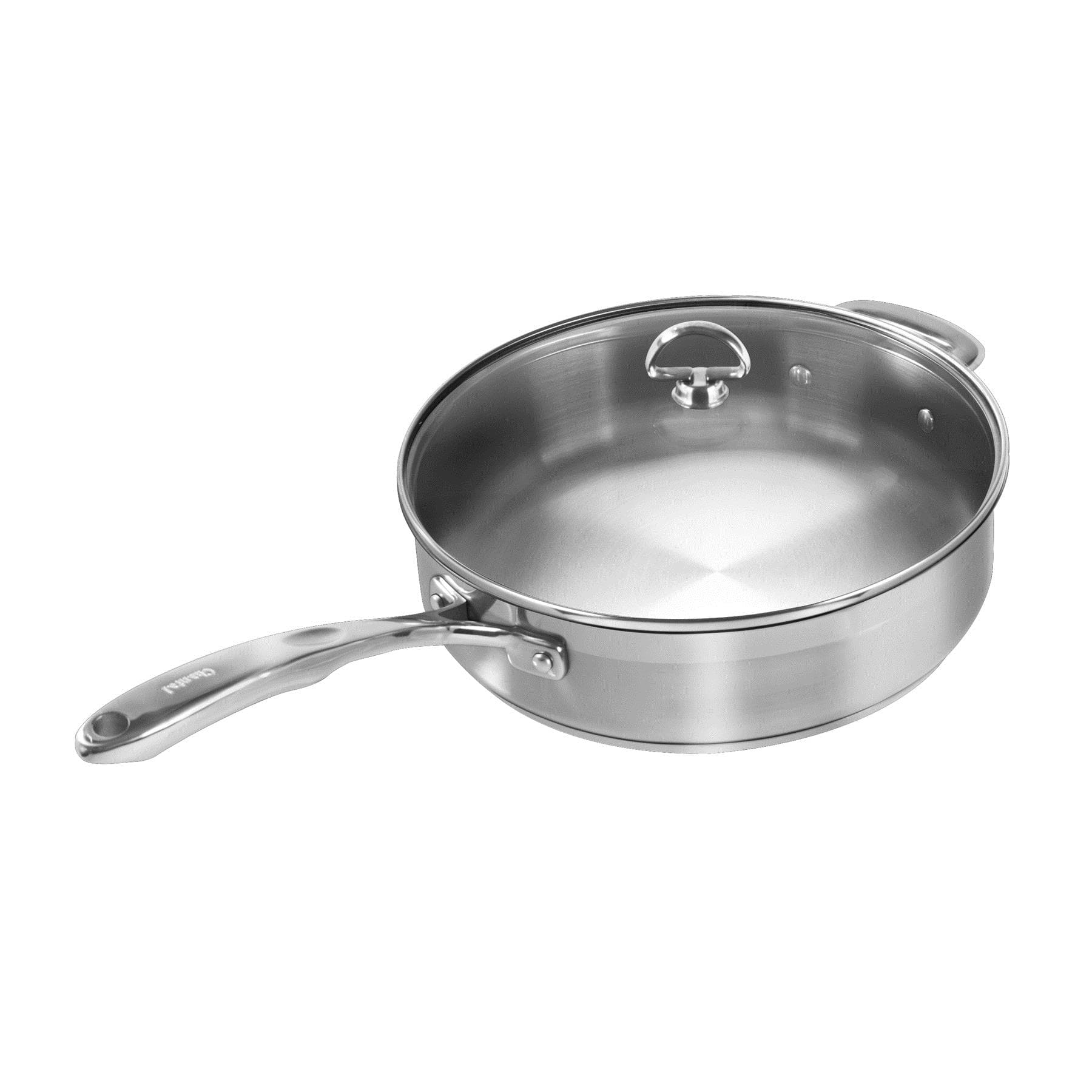 Induction 21 Steel Ceramic Coated Saute Skillet with Lid (5 Qt.)