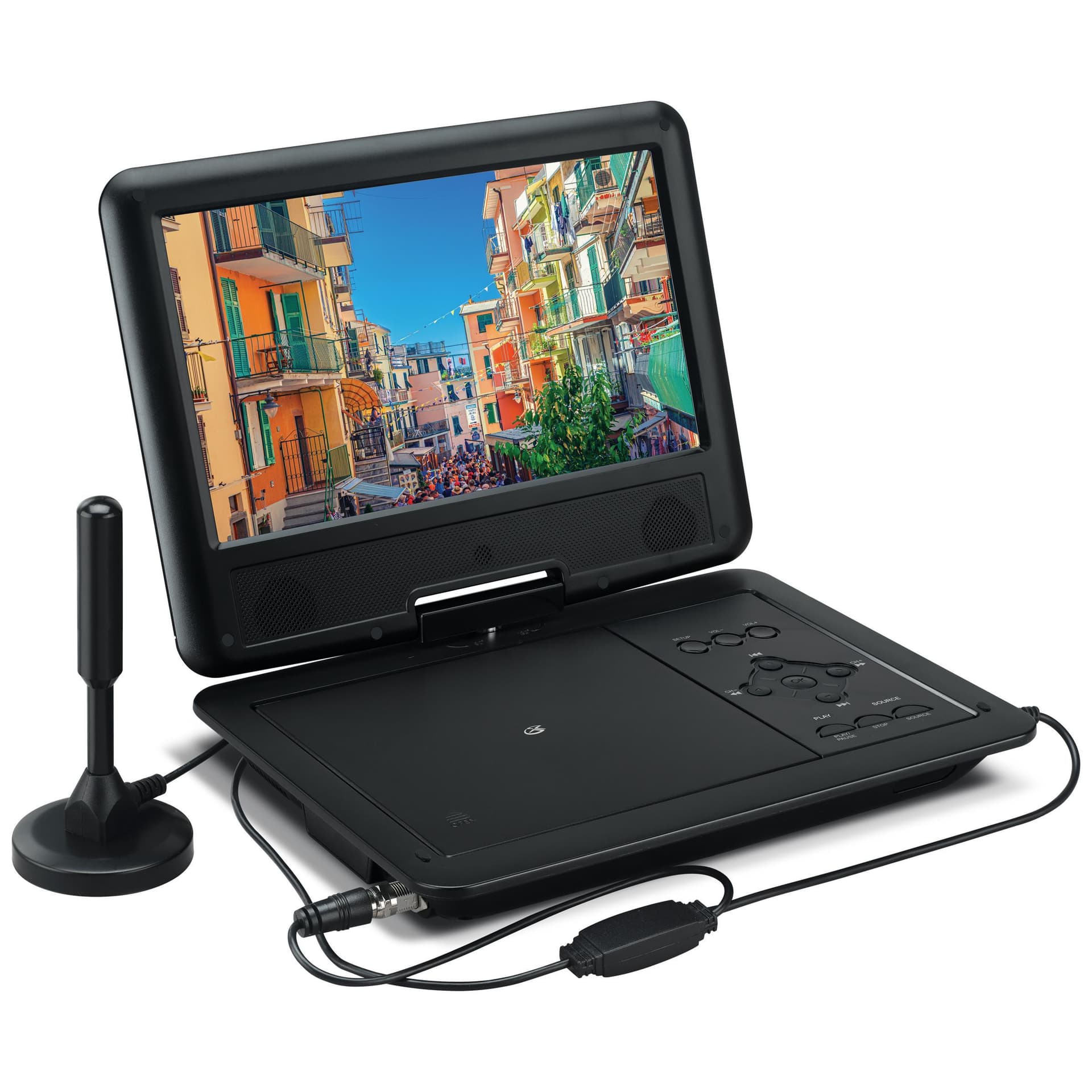 9" Swivel TV/DVD Player Combo w/ Accessories