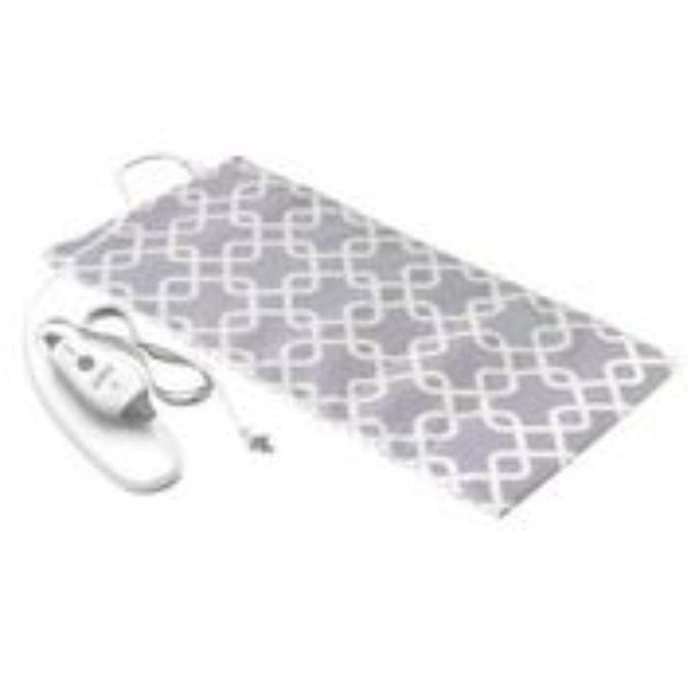 PureRelief Express Designer Series Heating Pad - 12" x 24" Gray Trellis