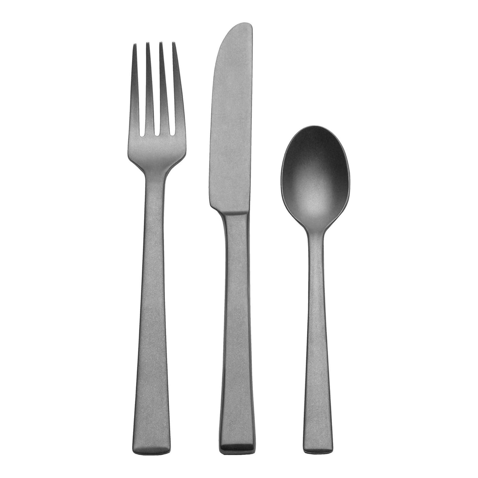 12pc York Stonewash 18/10 Flatware Set