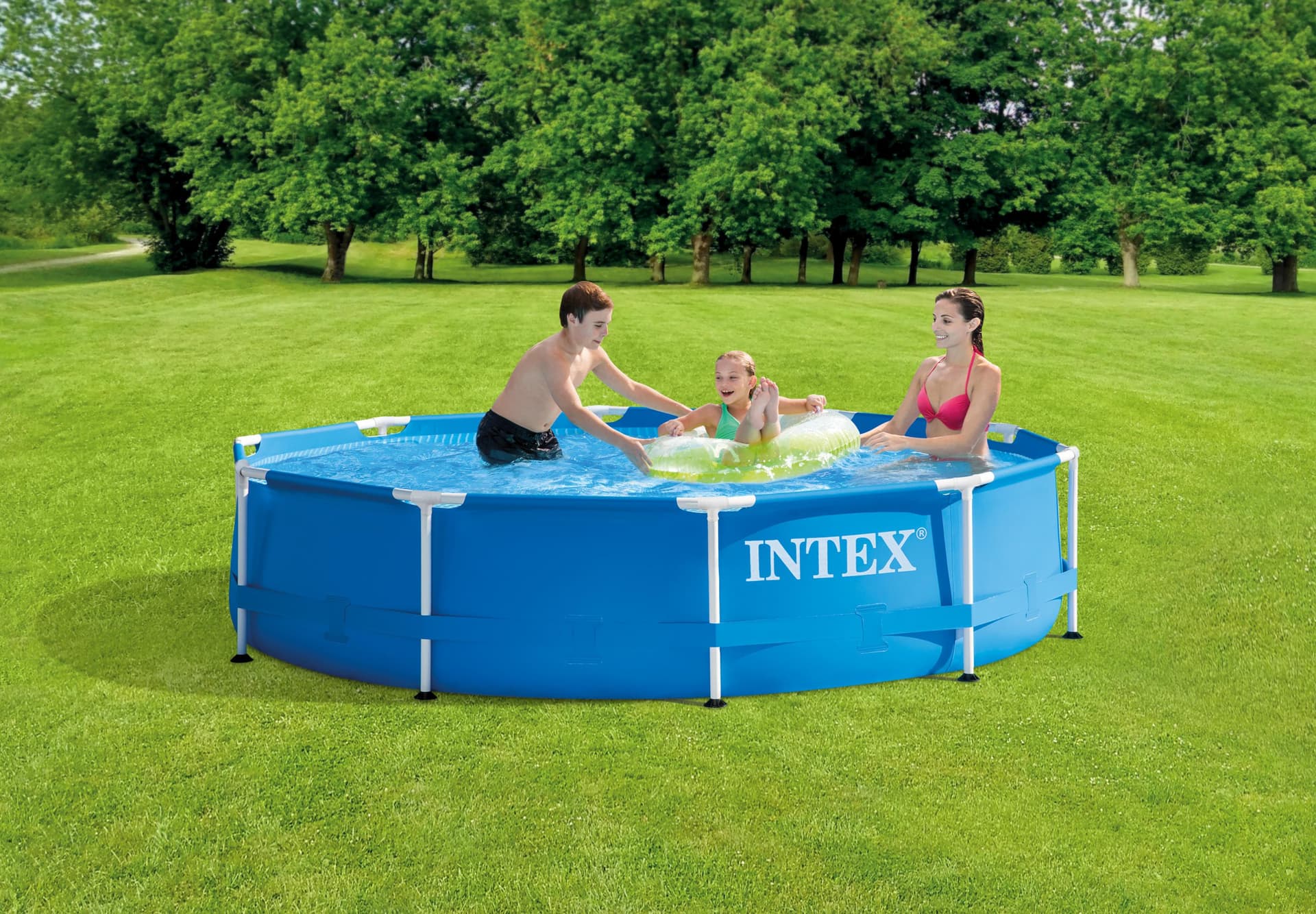 Intex Metal Frame Pool Set 10ft x 30in w/ Filter Pump