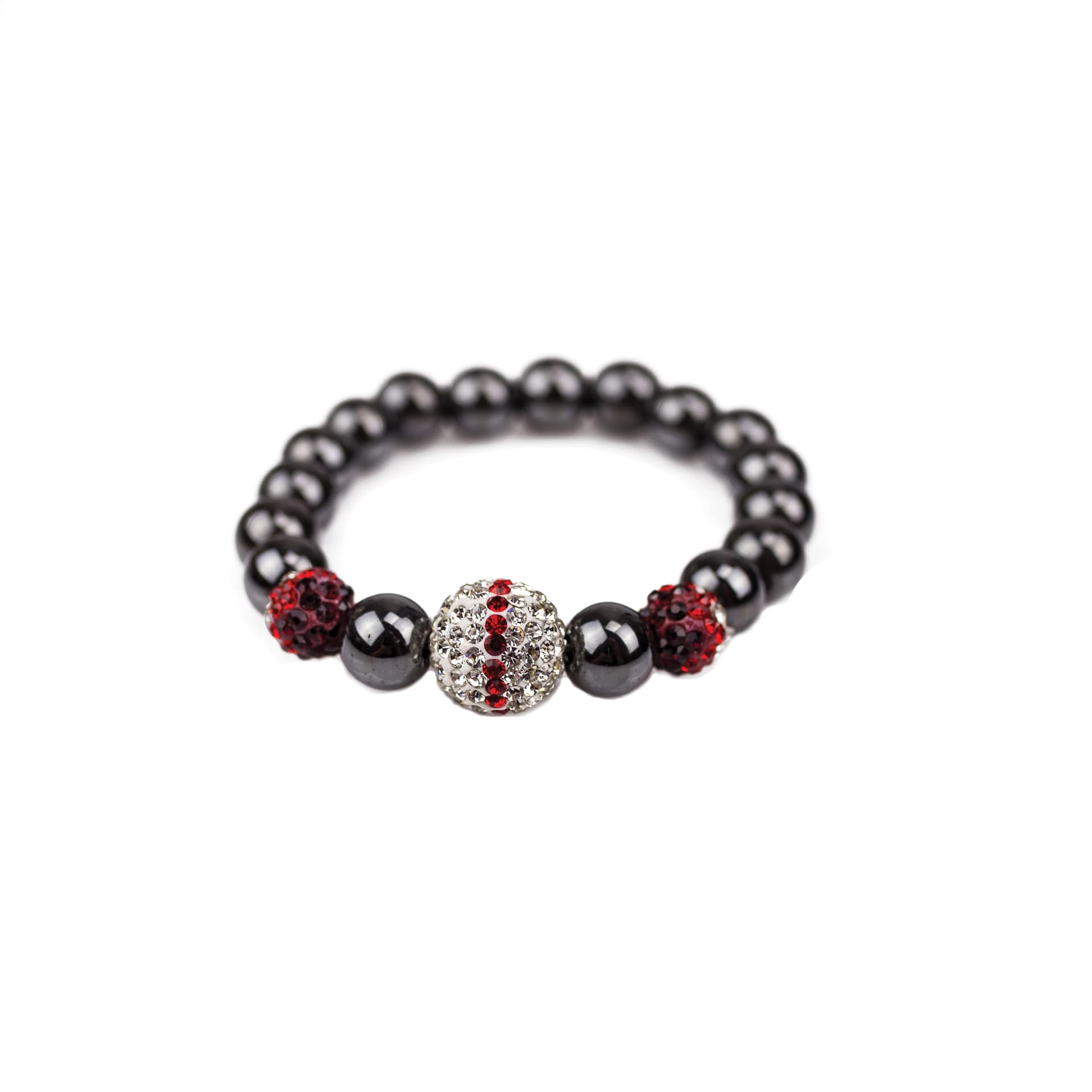 Hematite & Crystal Bracelet