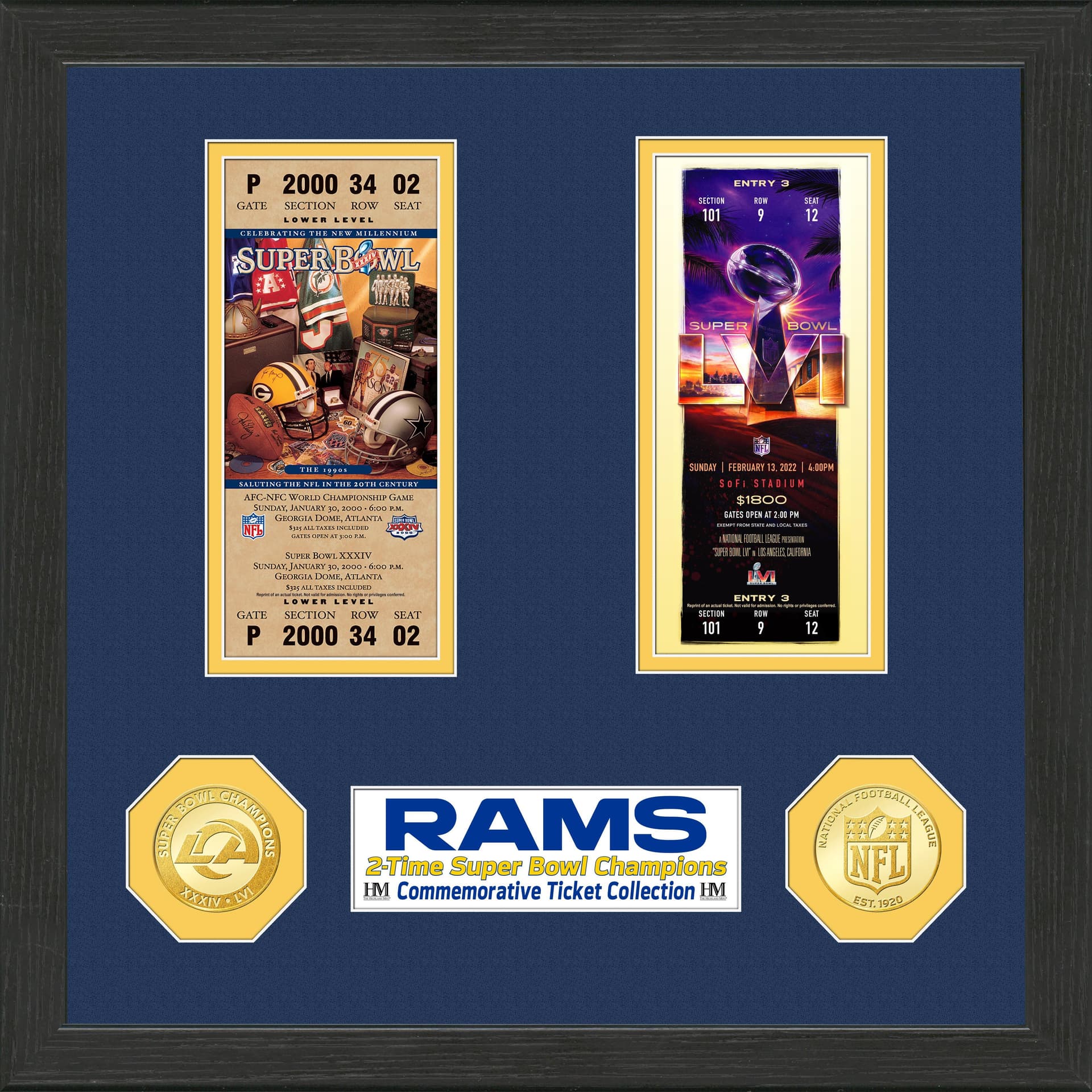 LA Rams Super Bowl 56 Champions Ticket Collection
