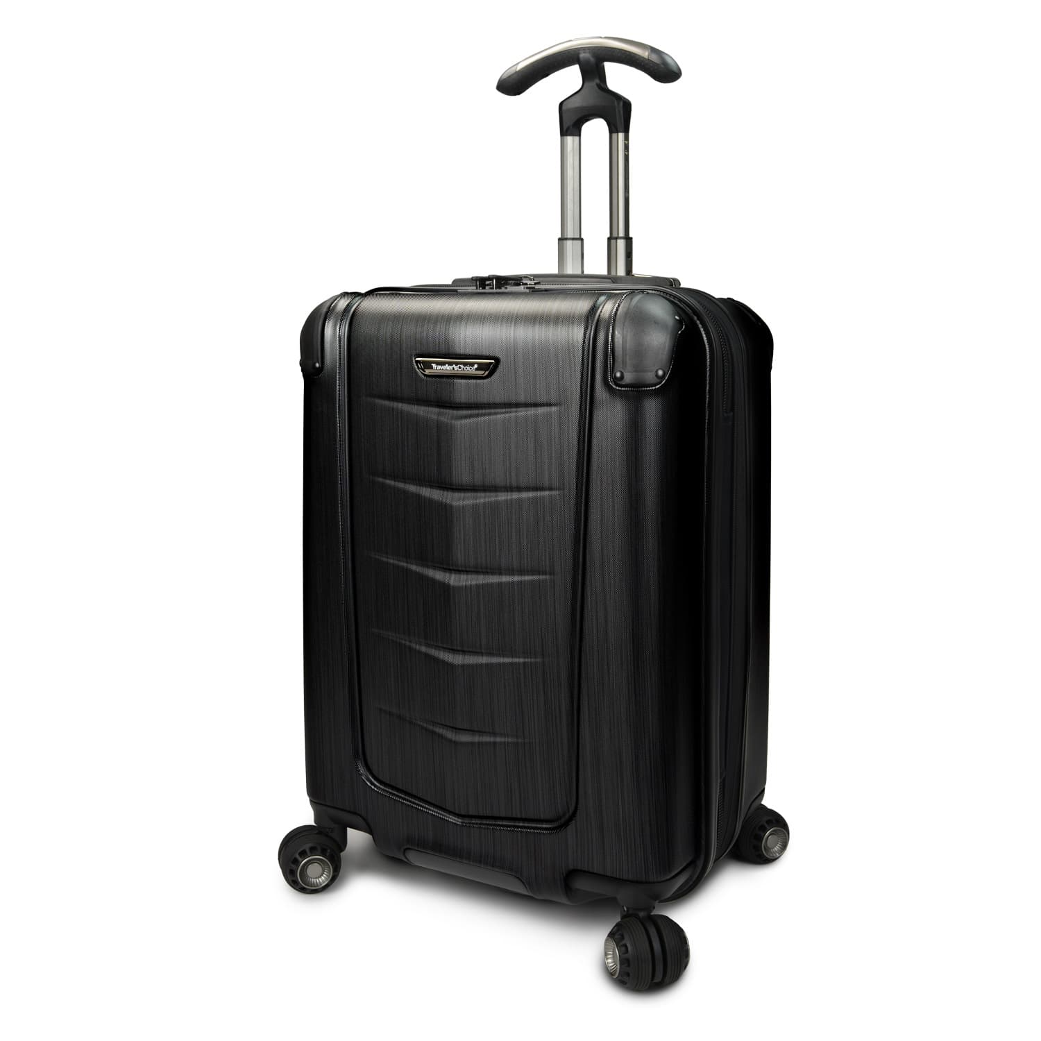 Silverwood 21" Carry-on Polycarbonate Hardside Expandable Spinner Luggage, Brushed Finish