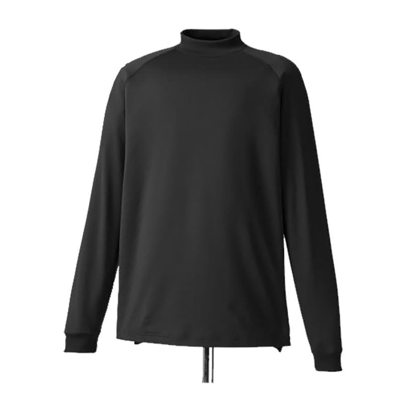 Long Sleeve Mock-Black-LG