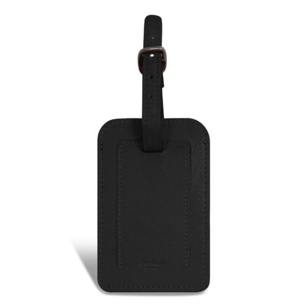 Onyx Leather Luggage Tags Size 2.75"x4.25"