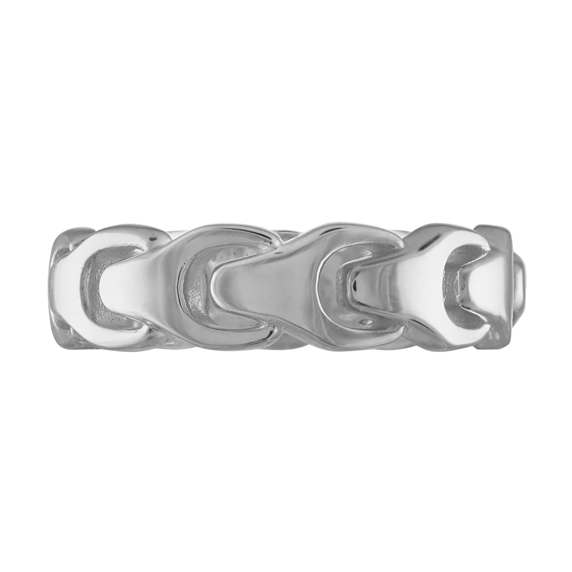 Bulova Link Sterling Silver Ring Size 10