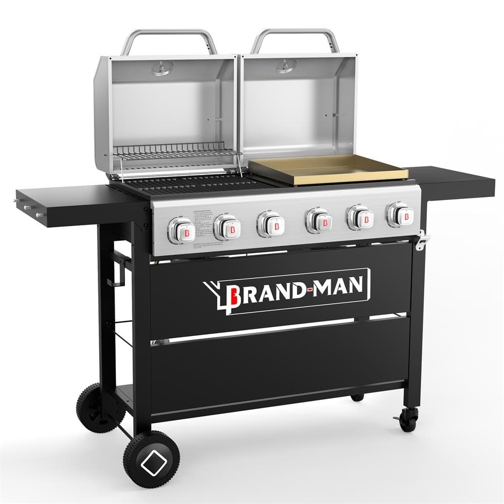 Hoss 6 Burner Gas Grill & Griddle