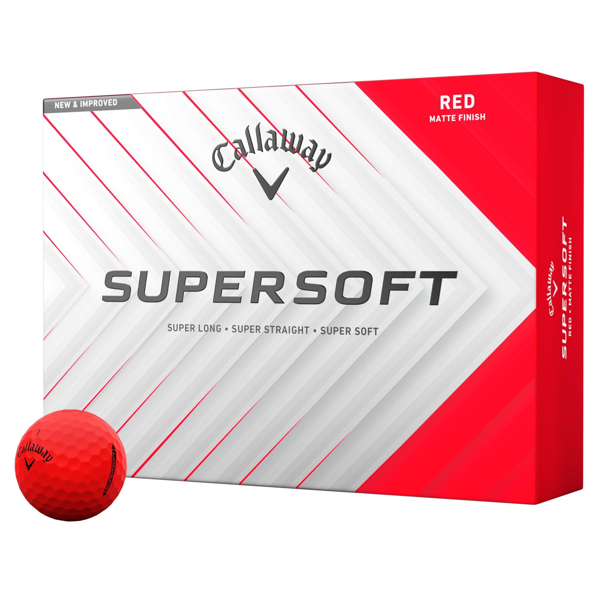 Callaway Supersoft Red 2025 Golf Balls - 1 Dozen